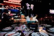 A decoração do DMD Centro de Eventos para sediar o Mérito Lojista