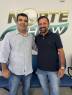 O presidente da CDL, Edmundo Costa Marques Neto, visita Norte Show
