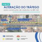 Vias paralelas às BR-163 serão mão única em Sinop